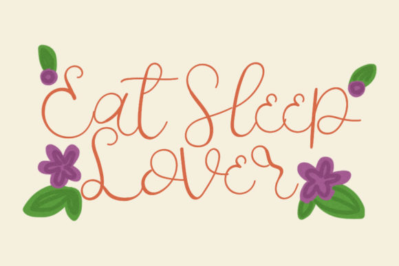 Sweet Pretty Font Poster 3