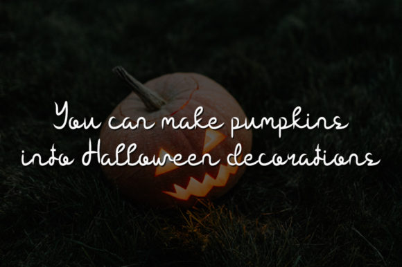 Sweet Pumpkin Font Poster 2