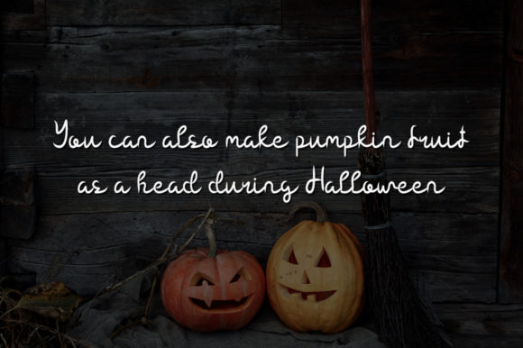 Sweet Pumpkin Font Poster 3
