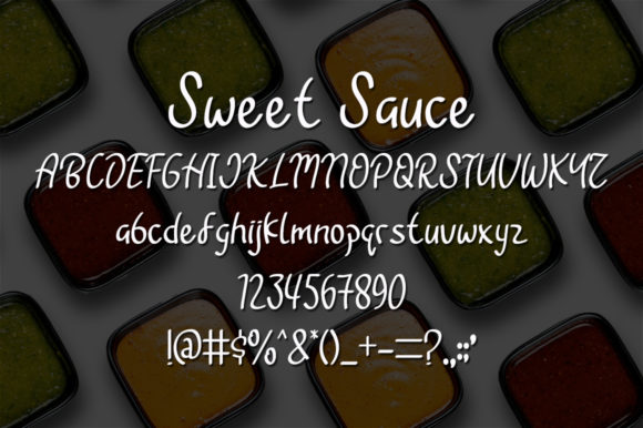 Sweet Sauce Font Poster 5