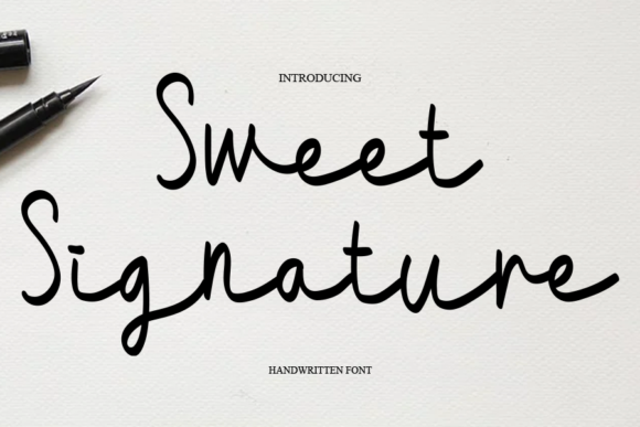 Sweet Signature Font Poster 1