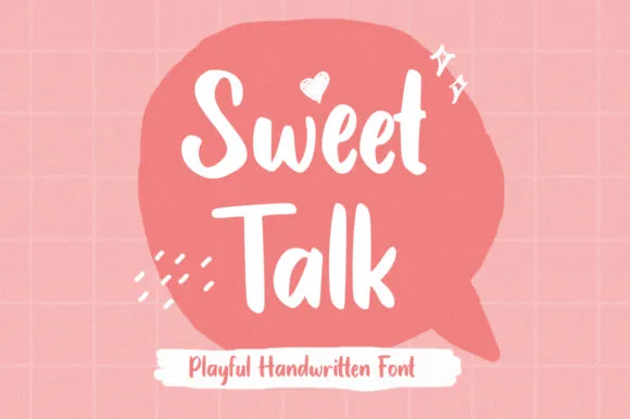 Sweet Talk Font Sweet Talk Font Poster 1
