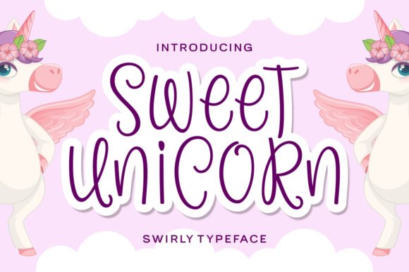 Sweet Unicorn Font Poster 1