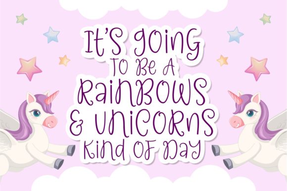 Sweet Unicorn Font Poster 3