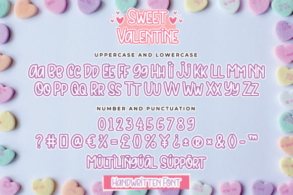 Sweet Valentine Font Poster 4