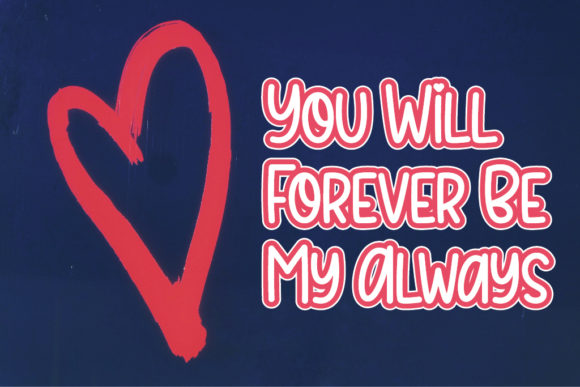 Sweet Valentine Font Poster 5