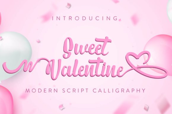 Sweet Valentine Font Poster 1