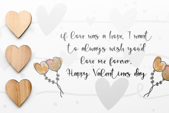 Sweet Valentine Font Poster 2