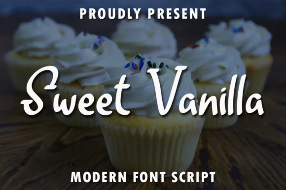 Sweet Vanilla Font Sweet Vanilla Font Poster 1