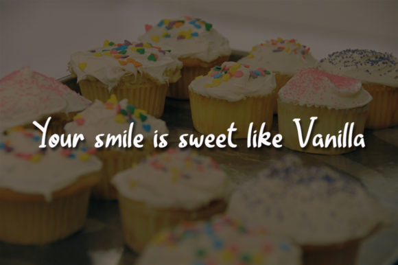 Sweet Vanilla Font Poster 3