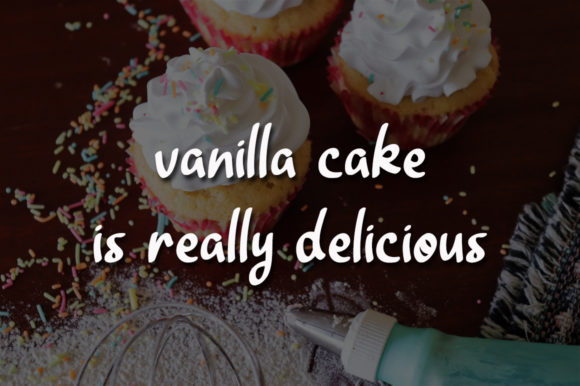 Sweet Vanilla Font Poster 4