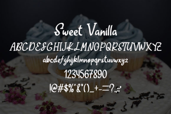 Sweet Vanilla Font Poster 5