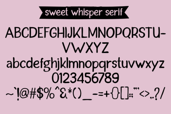 Sweet Whisper Font Poster 12
