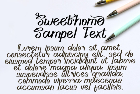 Sweethome Font Poster 4