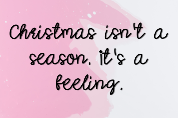 Sweetie Christmas Font Poster 4