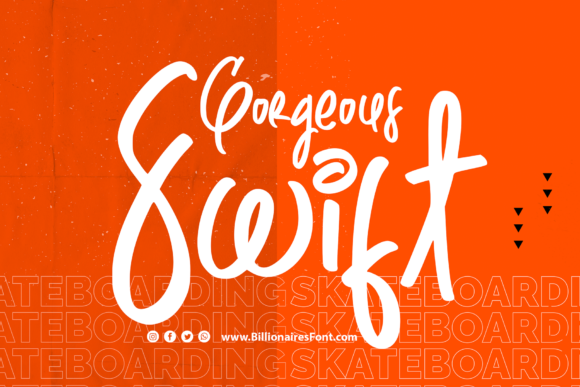 Swift Gorgeous Font Poster 1