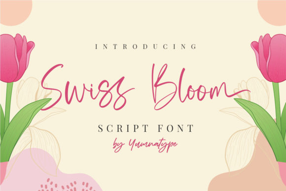Swiss Bloom Font Poster 1