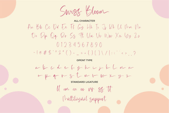 Swiss Bloom Font Poster 2