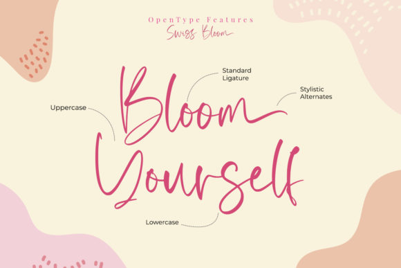 Swiss Bloom Font Poster 3