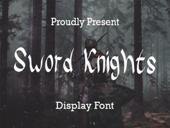 Sword Knights Font Poster 1