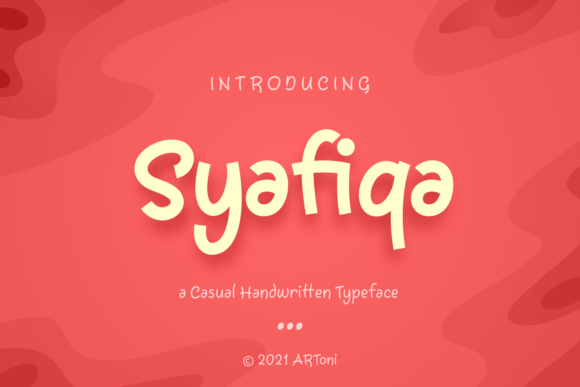 Syafiqa Font Poster 1