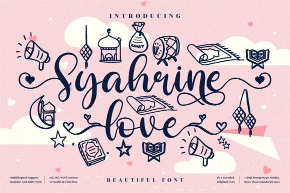 Syahrine Love Font Poster 1