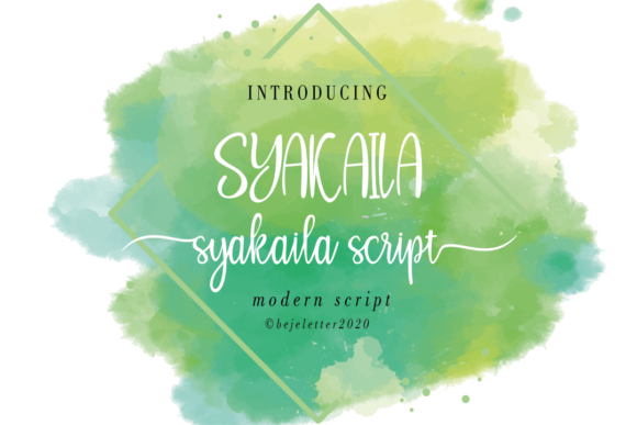 Syakaila  Font Poster 1