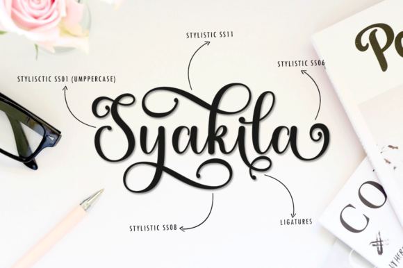 Syakila Font Poster 7