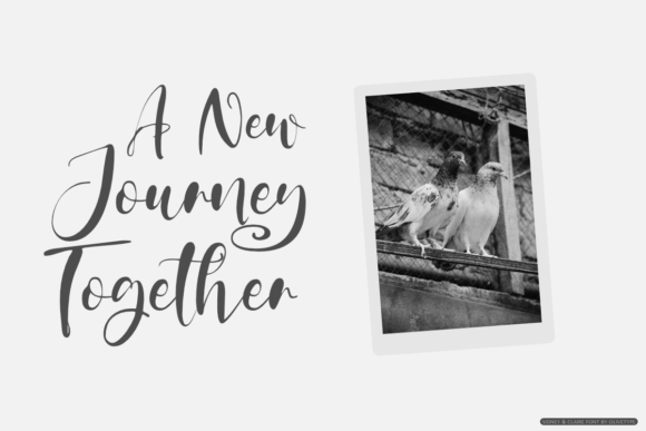 Sydney & Claire Font Poster 5