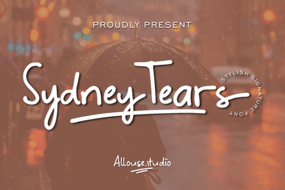 Sydney Tears Font Poster 1