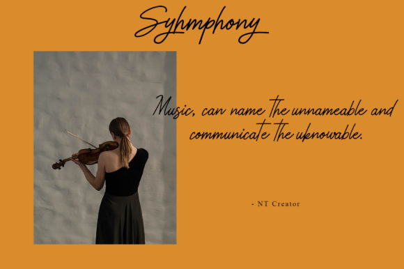 Symphony Font Poster 3