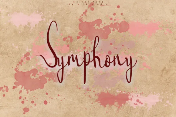 Symphony Font Symphony Font Poster 1