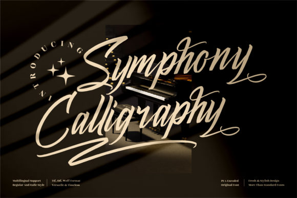 Symphony Calligraphy Font Poster 1