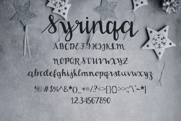 Syringa Font Poster 2