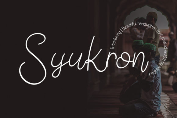 Syukron Font Poster 1