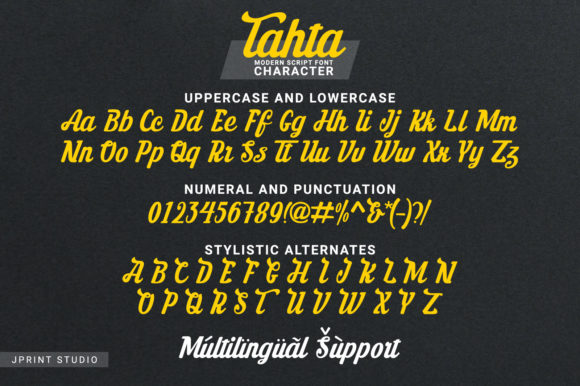 Tahta Font Poster 7