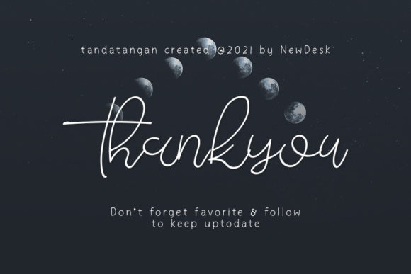 Tanda Tangan Font Poster 5