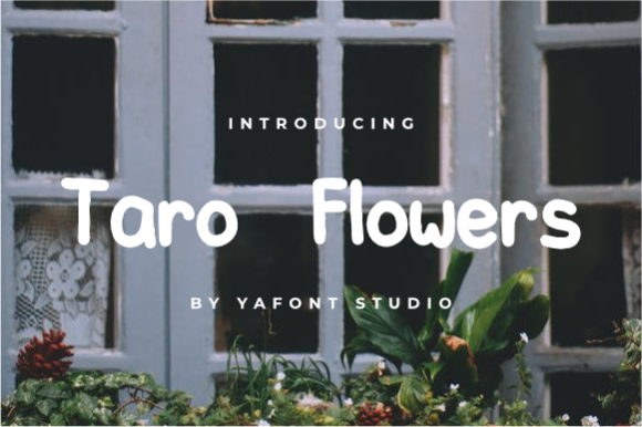 Taro Flowers Font Taro Flowers Font Poster 1