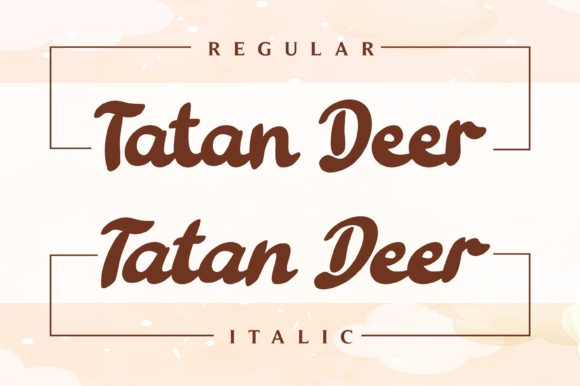 Tatan Deer Font Poster 3