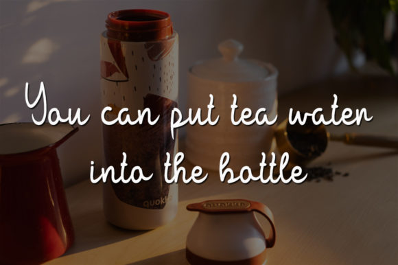 Tea Bottle Font Poster 2