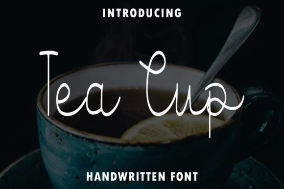 Tea Cup Font Poster 1