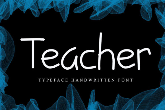 Teacher Font Poster 1