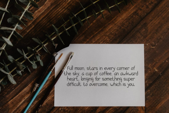 Teacher Font Poster 2