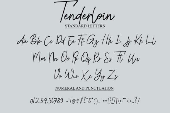 Tenderloin Font Poster 3
