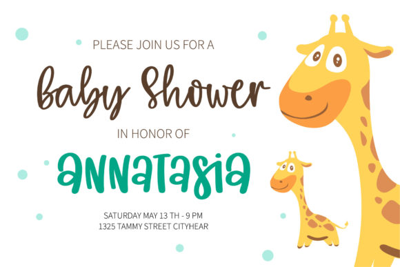 Thank You Baby Font Poster 2