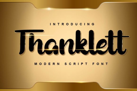 Thanklett Font Poster 1