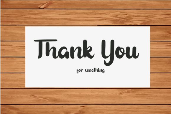 Thanklett Font Poster 9