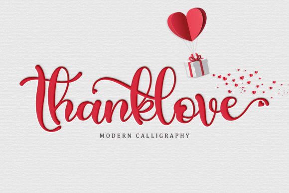 Thanklove Font Poster 1