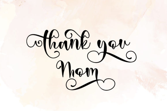 Thankmom Font Poster 12