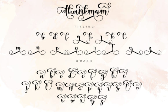 Thankmom Font Poster 10